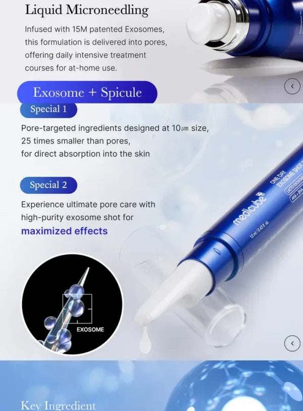 Medicube One Day Exosome Shot Pore Ampoule 25000