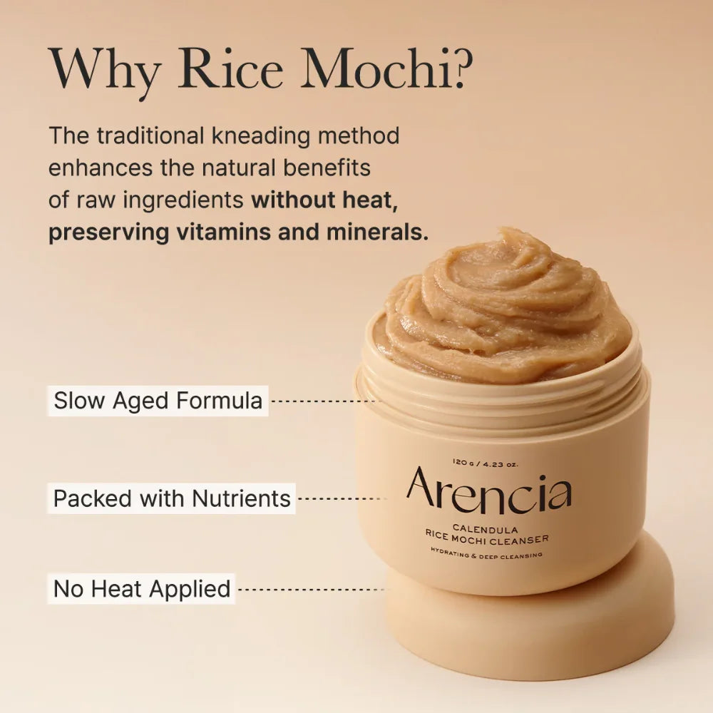 Arencia Calendula Rice Mochi Fresh Cleanser