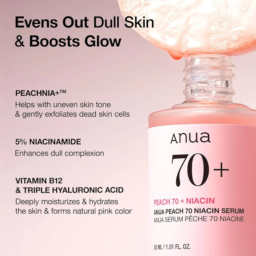 ANUA Peach 70% Niacinamide Serum