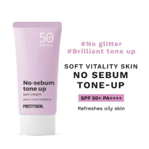 واقي الشمس No-Sebum Tone Up من PRETTYSKIN