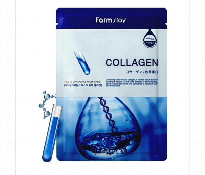 Farmstay Visible Difference Mask Sheet Collagen (1ea)