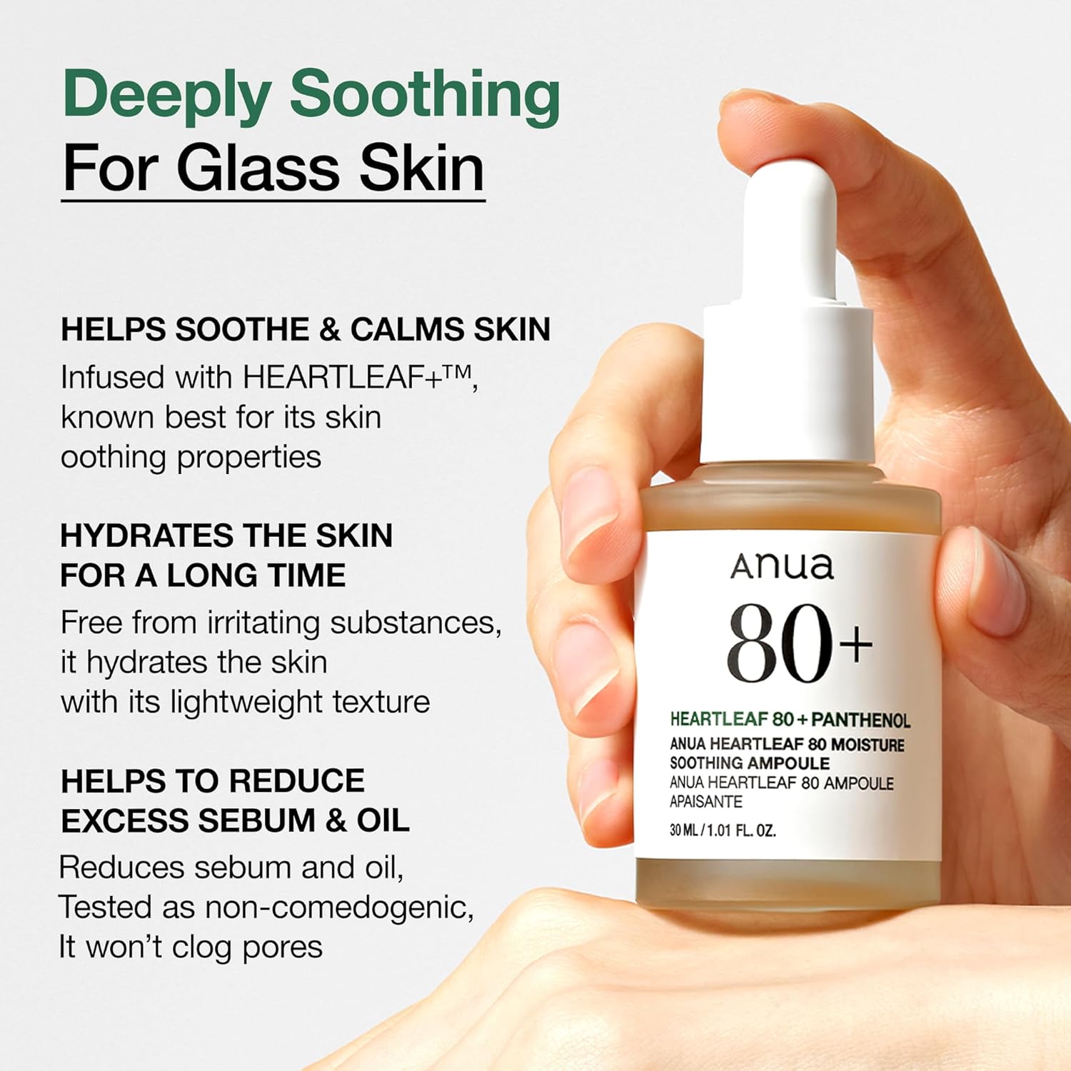 ANUA Heartleaf 80% Moisture Soothing Ampoule