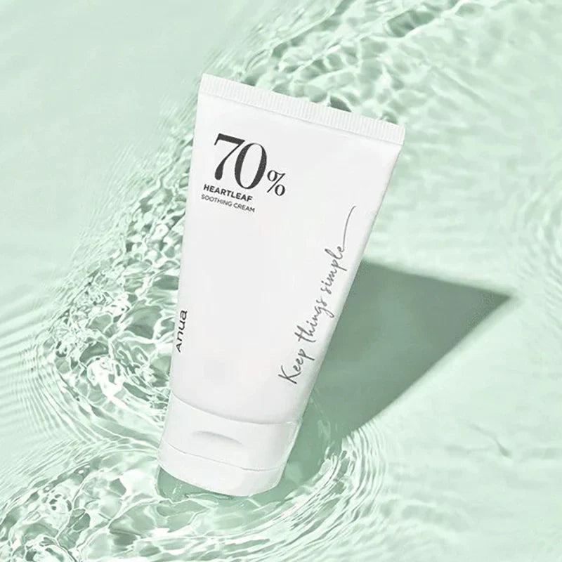 Anua soothing cream for hydration and skin comfort.