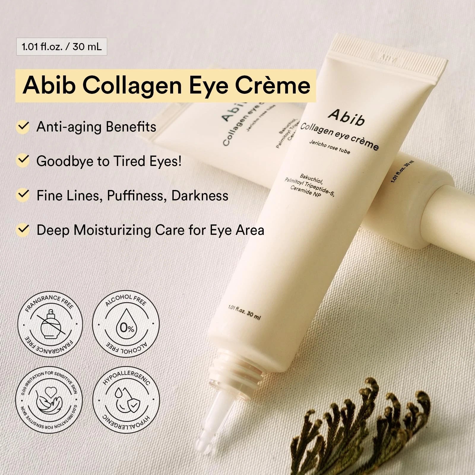 Abib eye cream for dark circles puffiness and tired-looking eyes