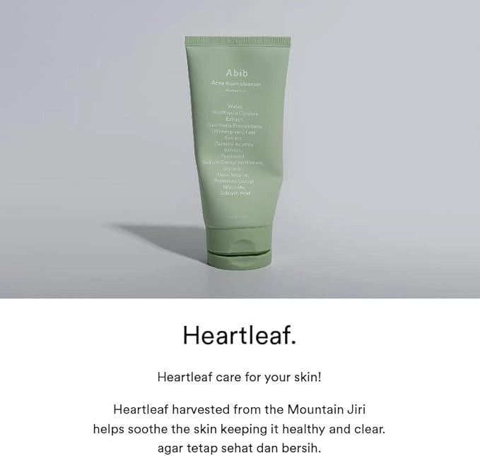 Mildly acidic Abib cleanser for blackheads excess oil and breakouts