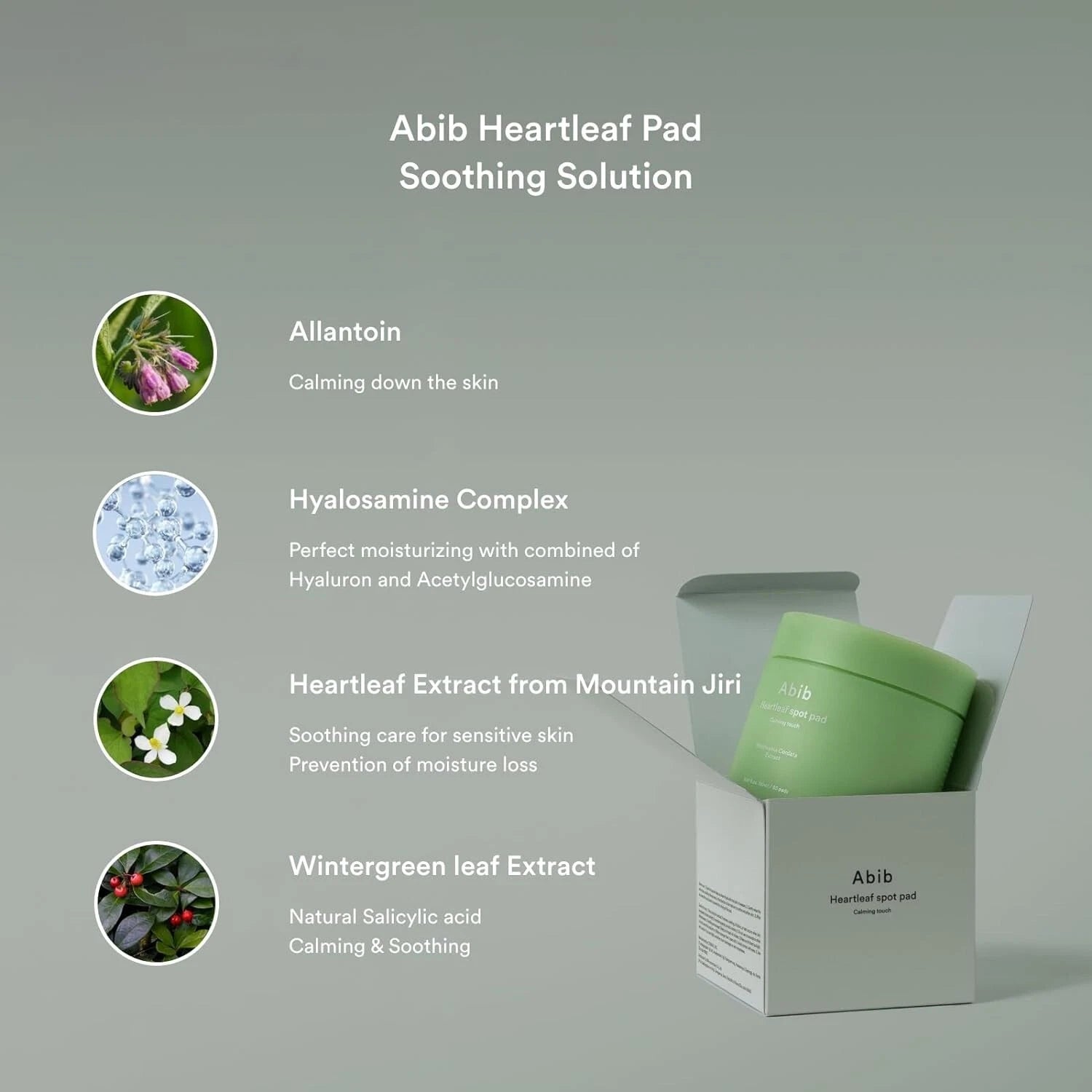 Calming spot pads with gauze side for rough skin texture