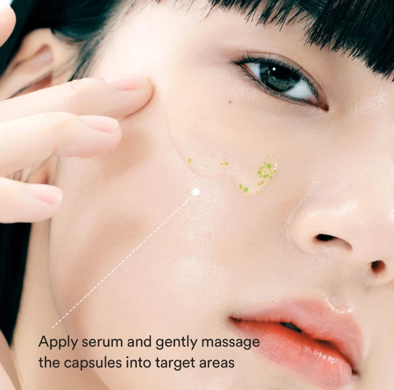 Korean calming serum with heartleaf elixir and TECA capsules