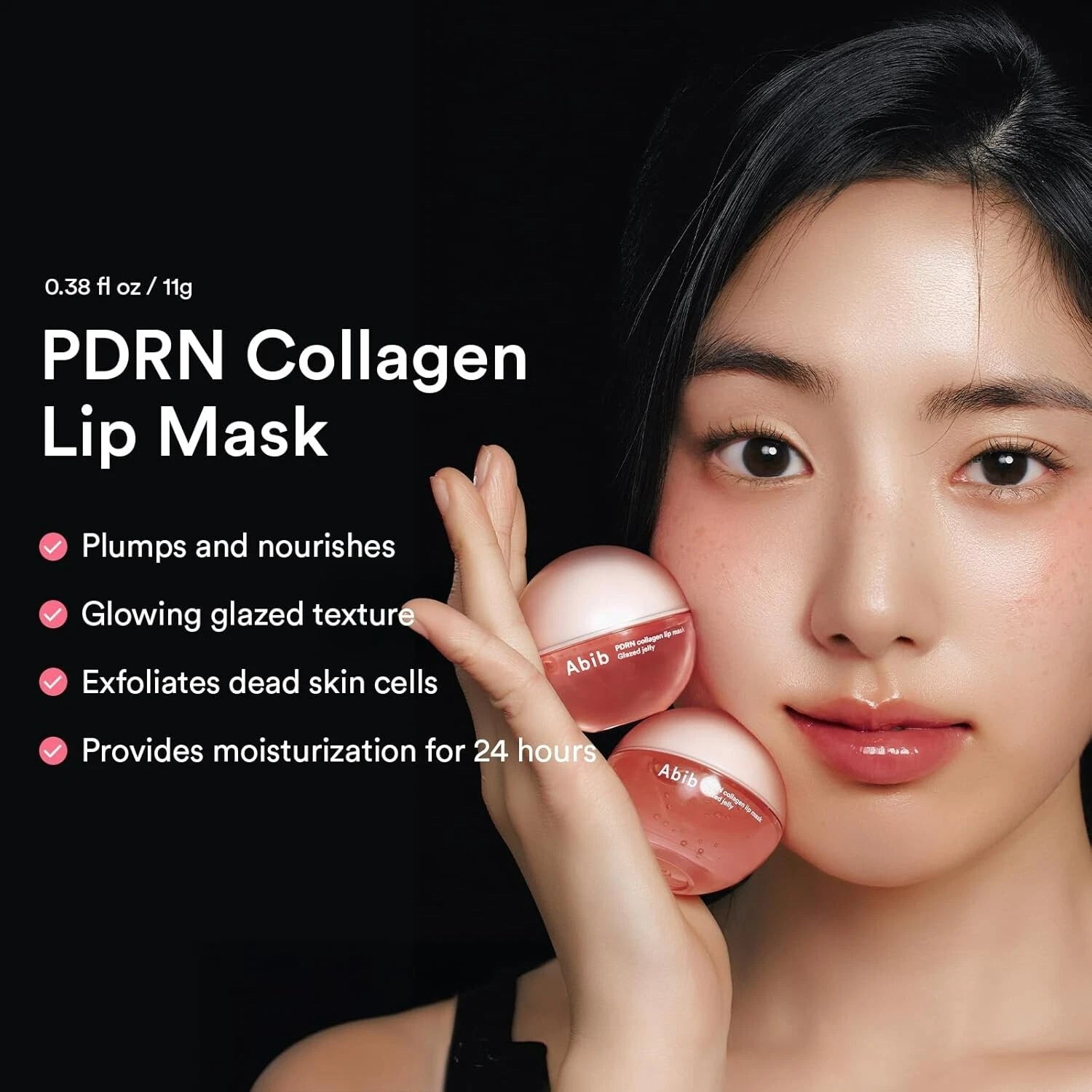Abib PDRN Collagen Lip Mask Glazed Jelly for dry chapped lips