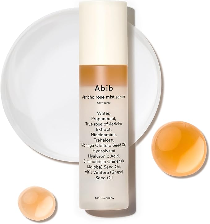 Lightweight non-sticky face mist serum for dewy radiant skin