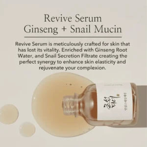 Beauty of Joseon Revive Serum Ginseng + Snail Mucin