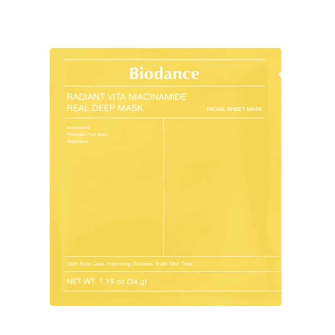 Biodance Radiant Vita Niacinamide Real Deep Mask (1ea)