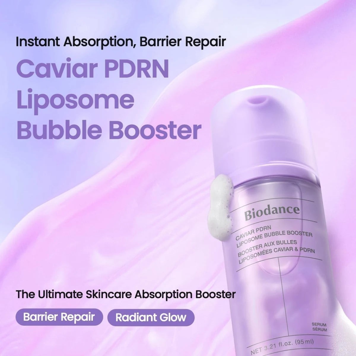 Deep barrier repair and radiant glow with Ceramide NP and salmon-derived PDRN complex