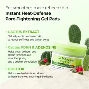 Dr.Melaxin Cactox Pore Relief Jelly Toner Pad