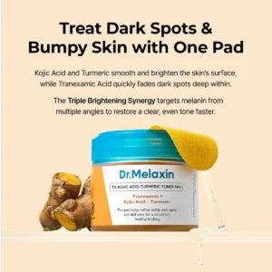 Dr.Melaxin TX Kojic Acid Turmeric Toner Pad 70 Pads