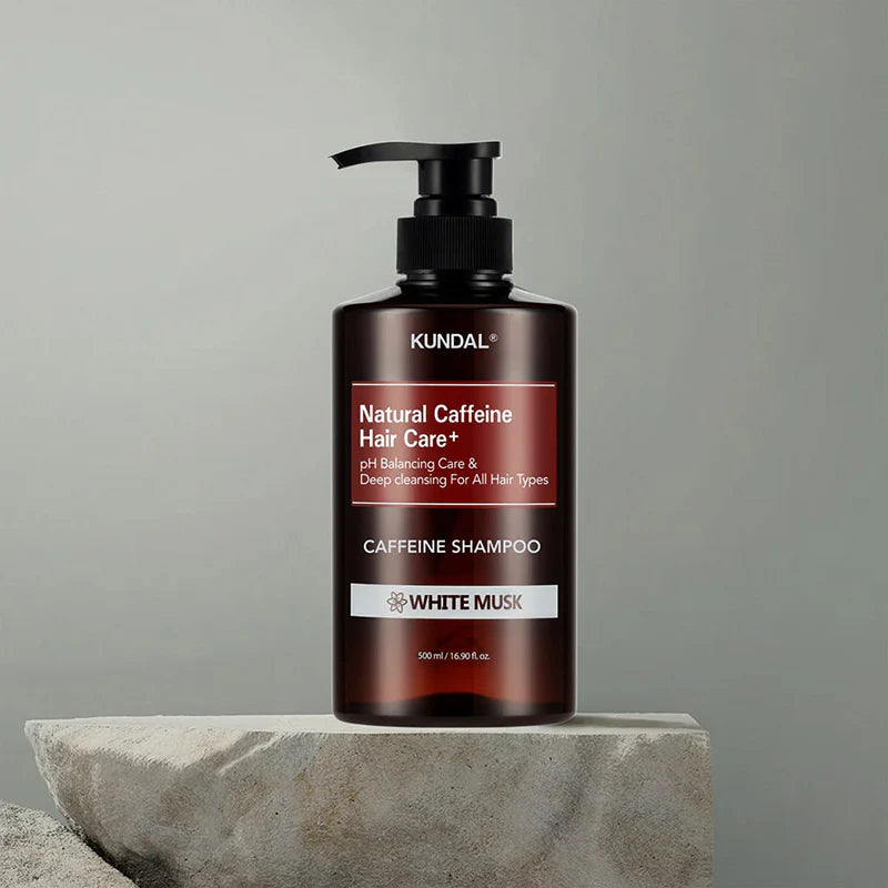 KUNDAL Natural Caffeine Hair Care Shampoo White Musk — how to use