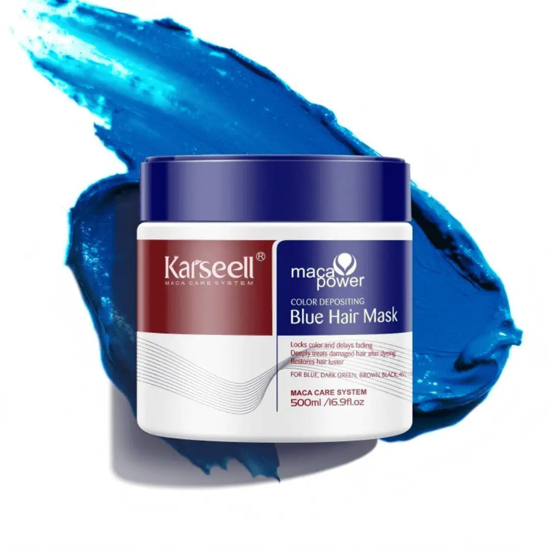 ماسك ترطيب الشعر الملون أزرق من Karseell
