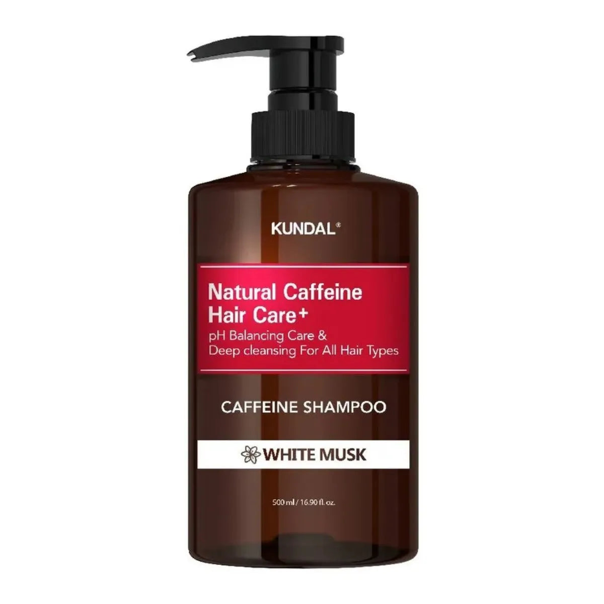 KUNDAL Natural Caffeine Hair Care Shampoo White Musk