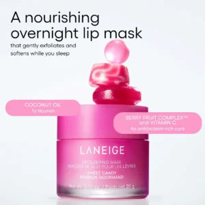 LANEIGE قناع الشفاه الليلي كاندي حلو