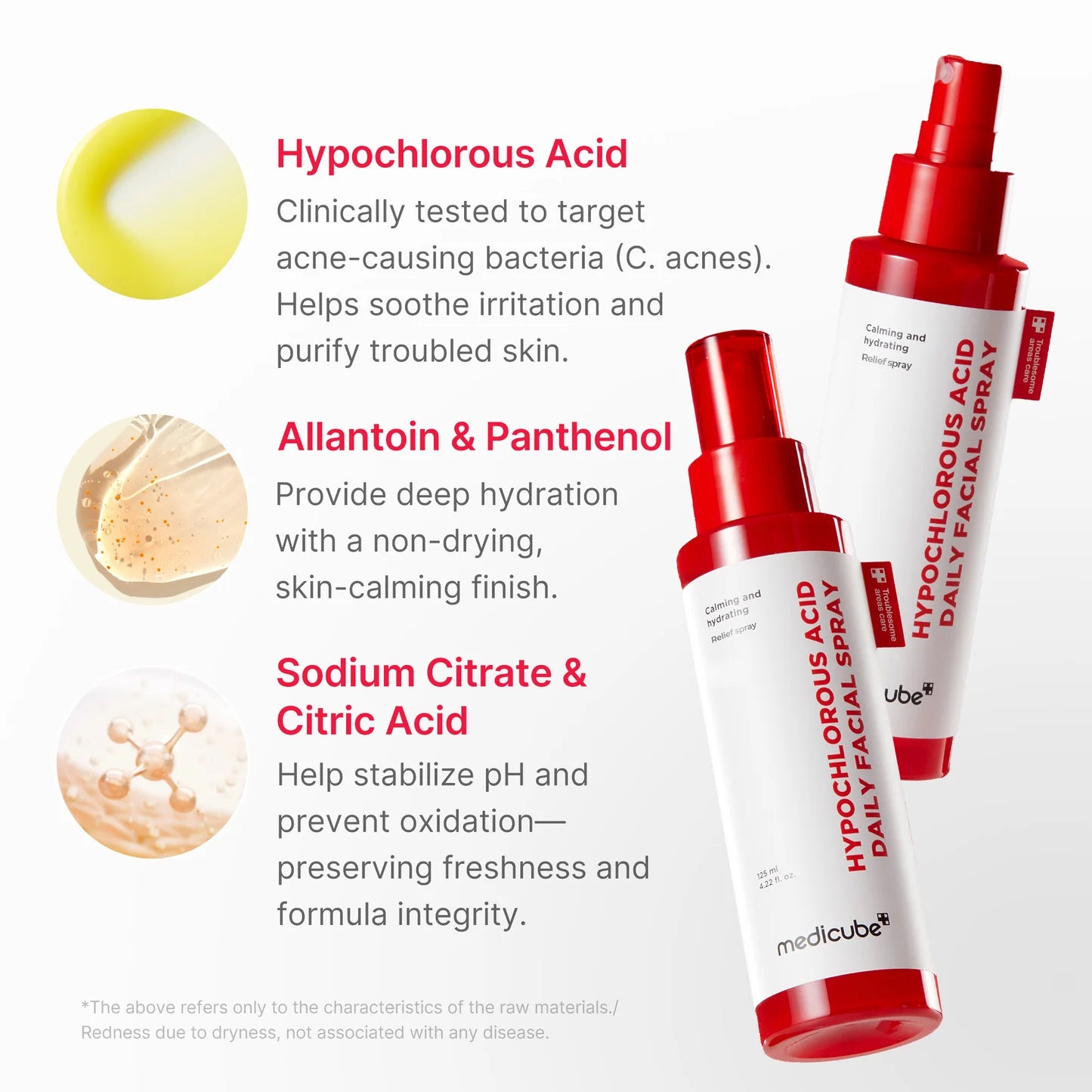 Medicube Hypochlorous Acid Daily Facial Spray for soothing, refreshing and calming skin