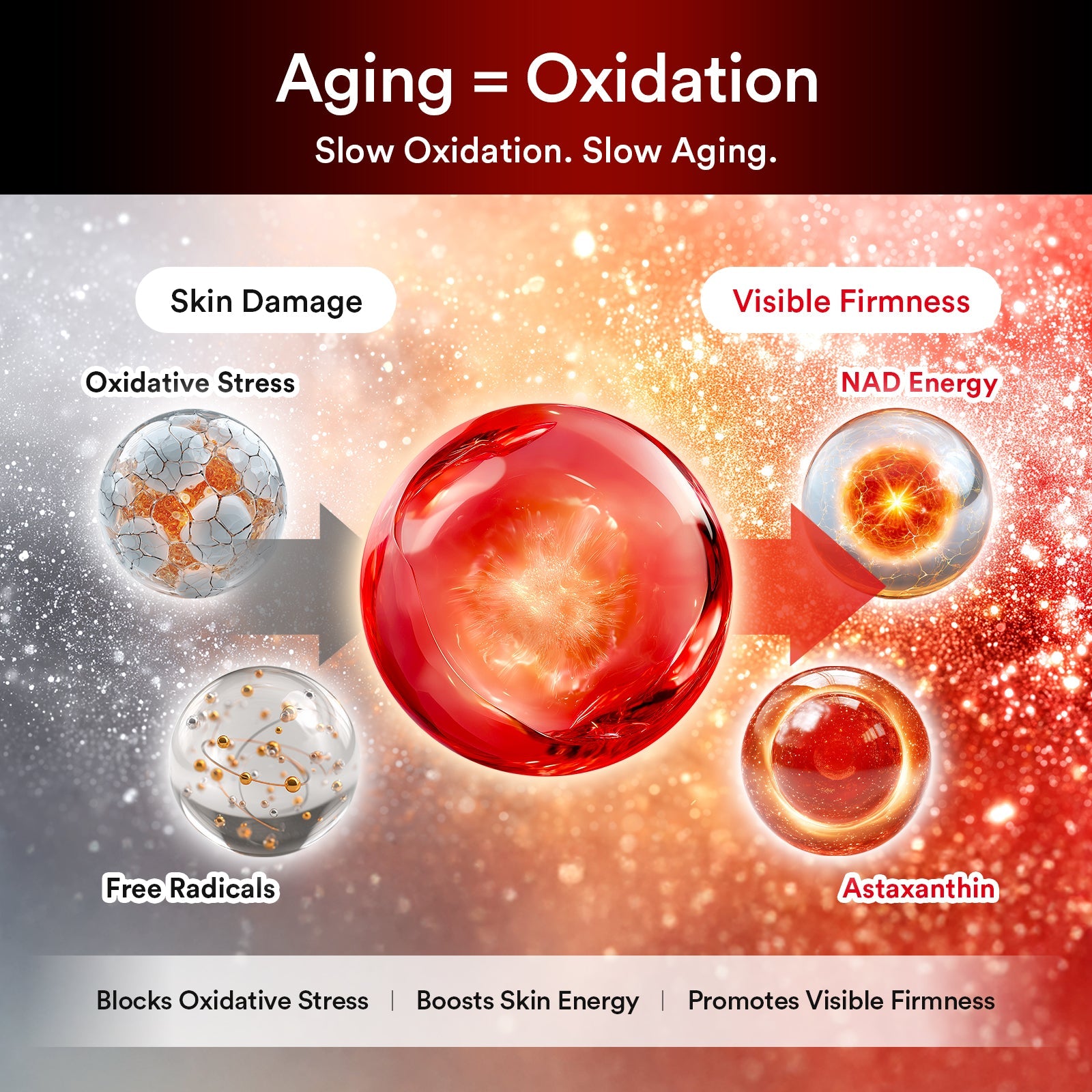 Panthenol and Adenosine soothe sensitive skin while providing wrinkle care