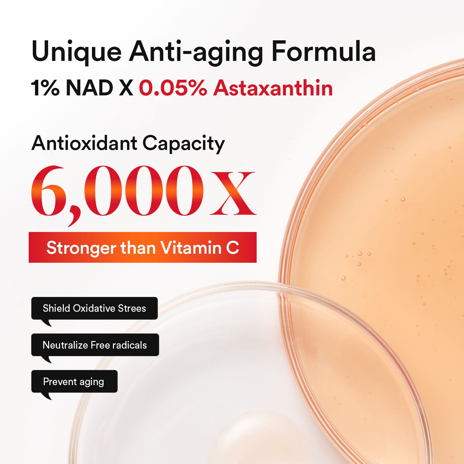 Niacinamide and Vitamin C brighten dull complexion for radiant even-looking skin