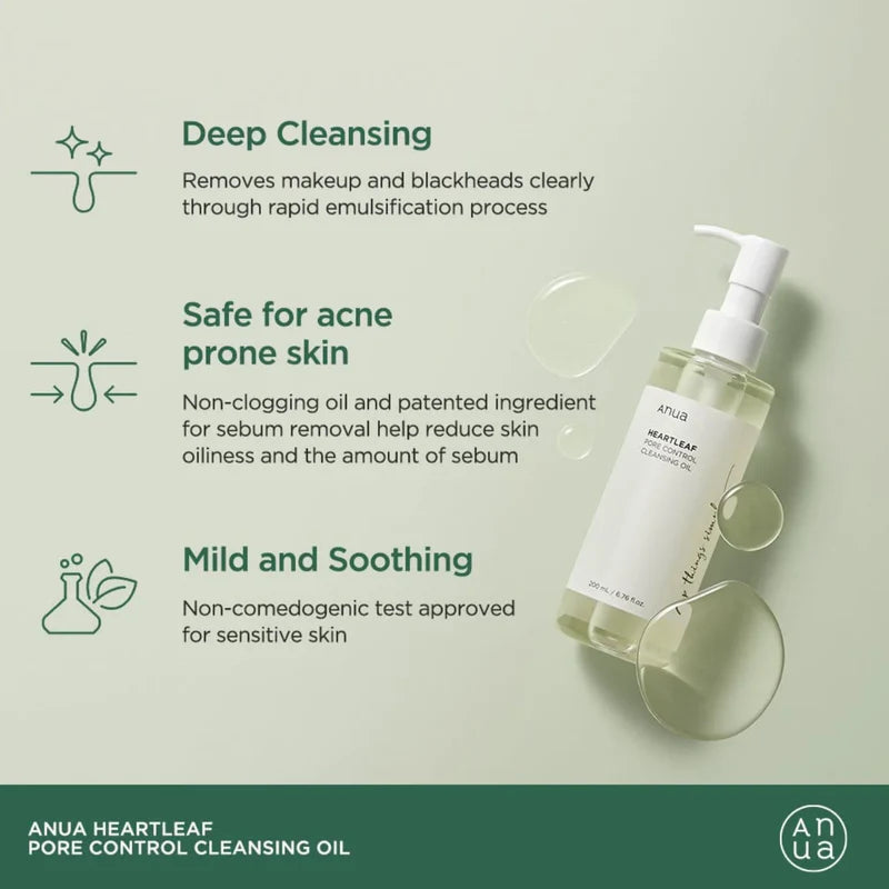 ANUA Heartleaf Pore Control Cleansing Oil Mini