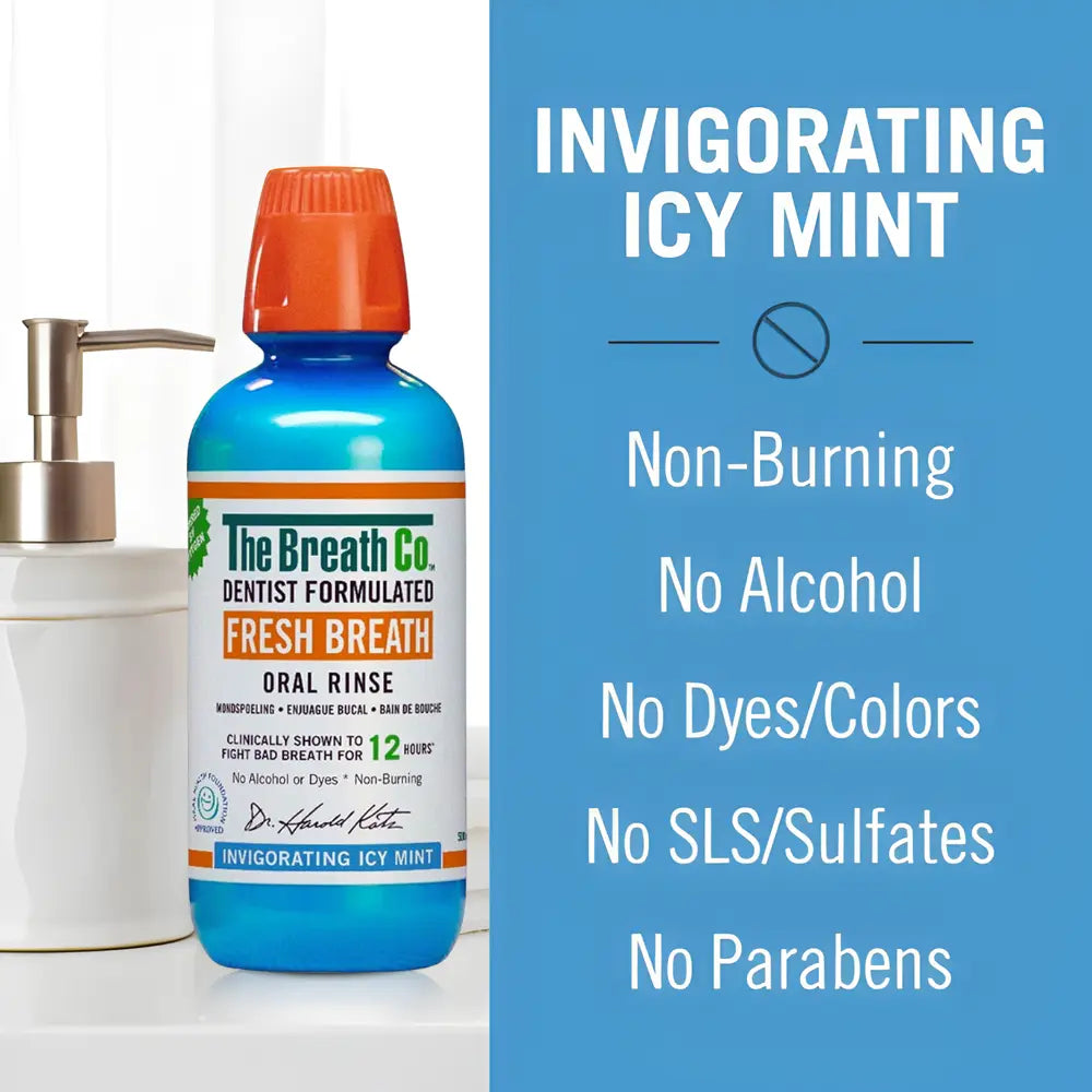 The Breath Co Dentist Formulated Fresh Breath Oral Rinse
