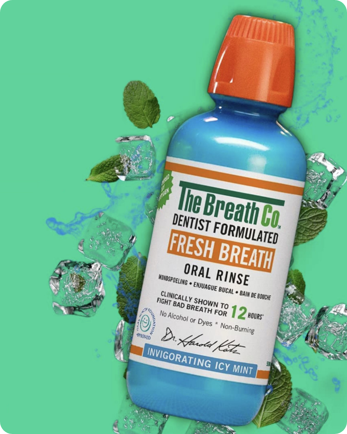 The Breath Co Dentist Formulated Fresh Breath Oral Rinse