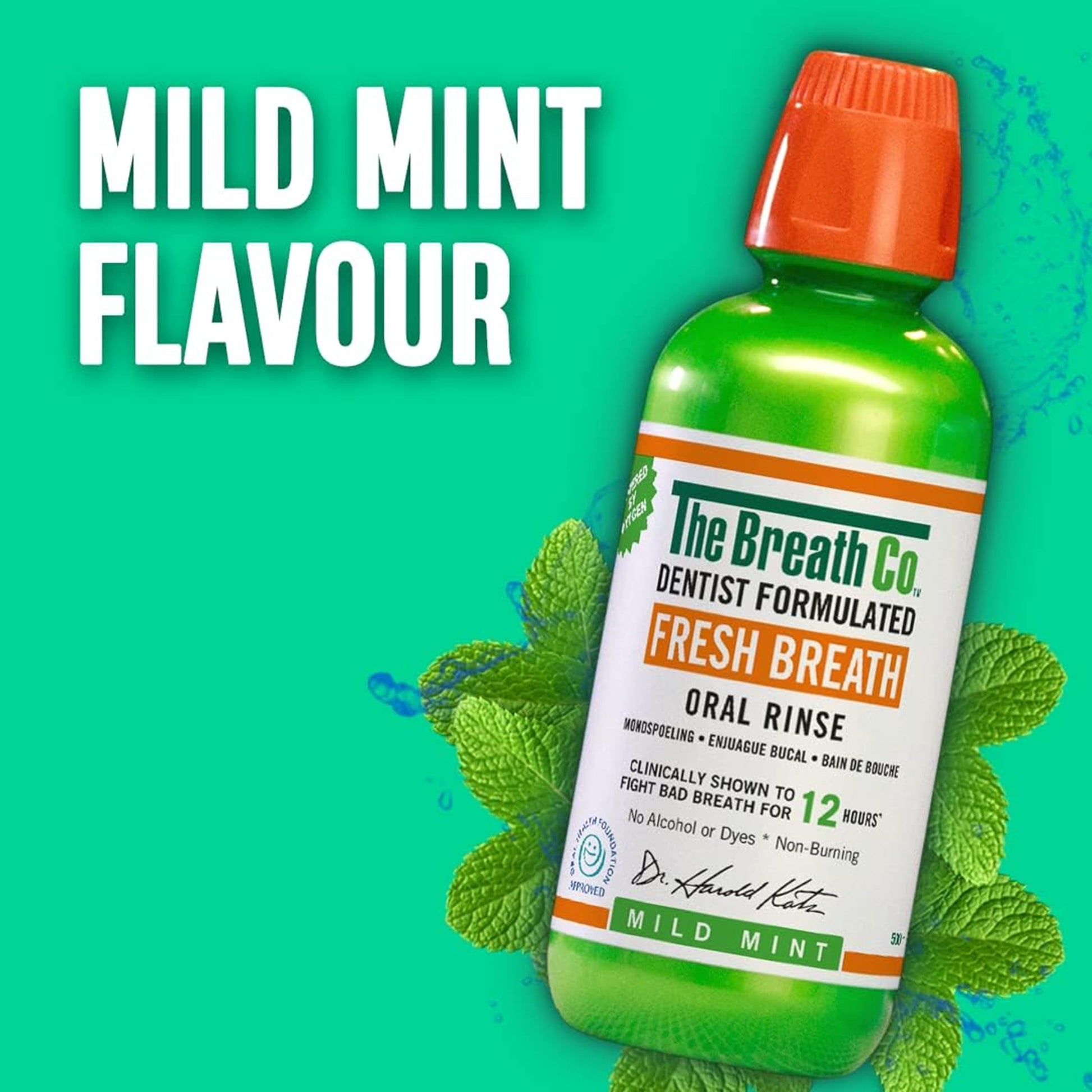The Breath Co Oral Rinse Mouthwash Mild Mint