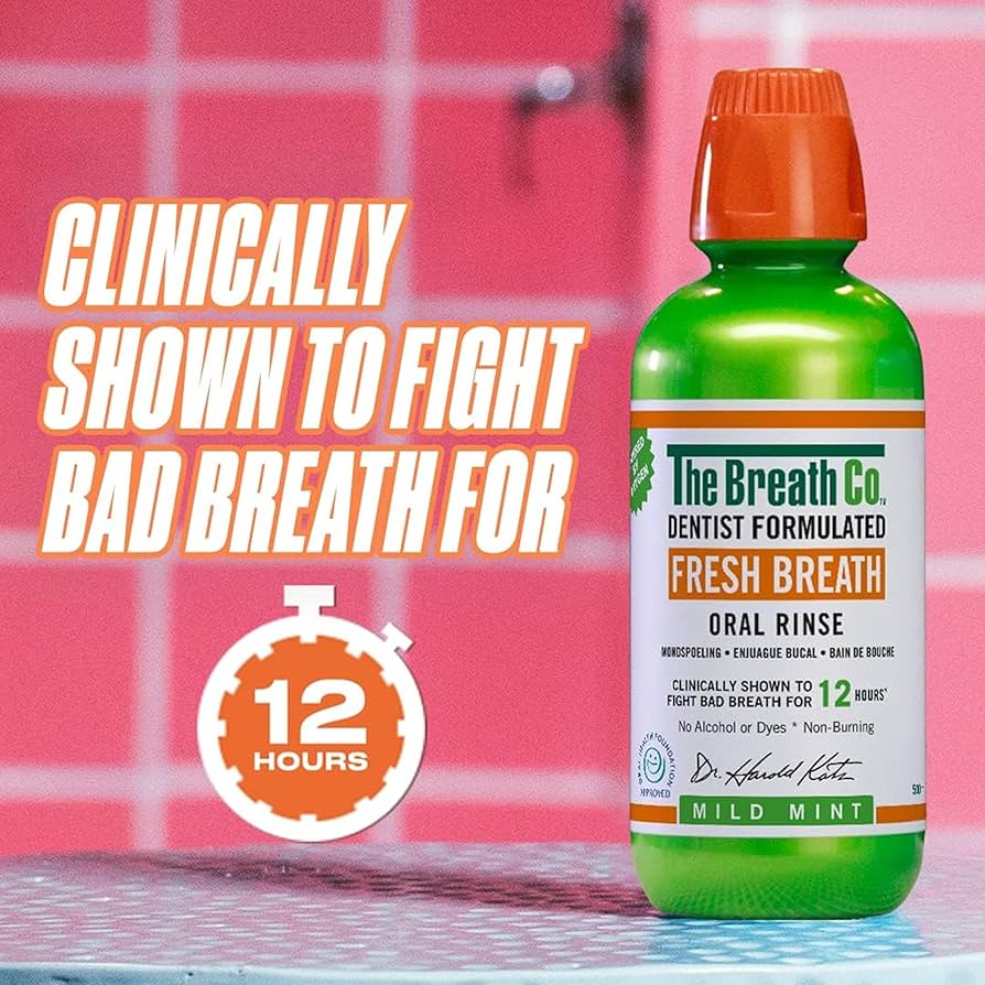 The Breath Co Oral Rinse Mouthwash Mild Mint