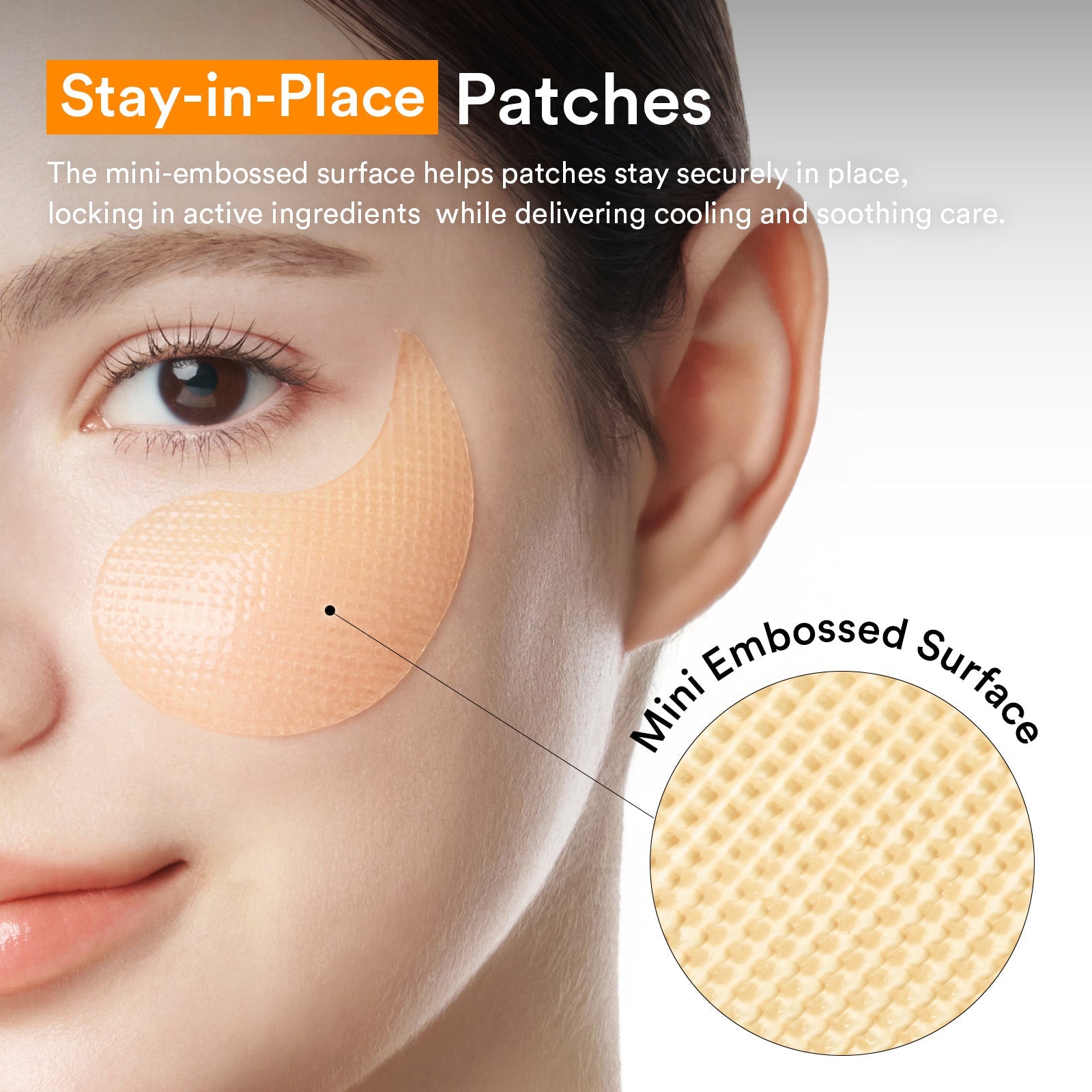 Abib Glutathione Kojic Acid Eye Patch Vita Jelly - Non-Slip Embossed Patches