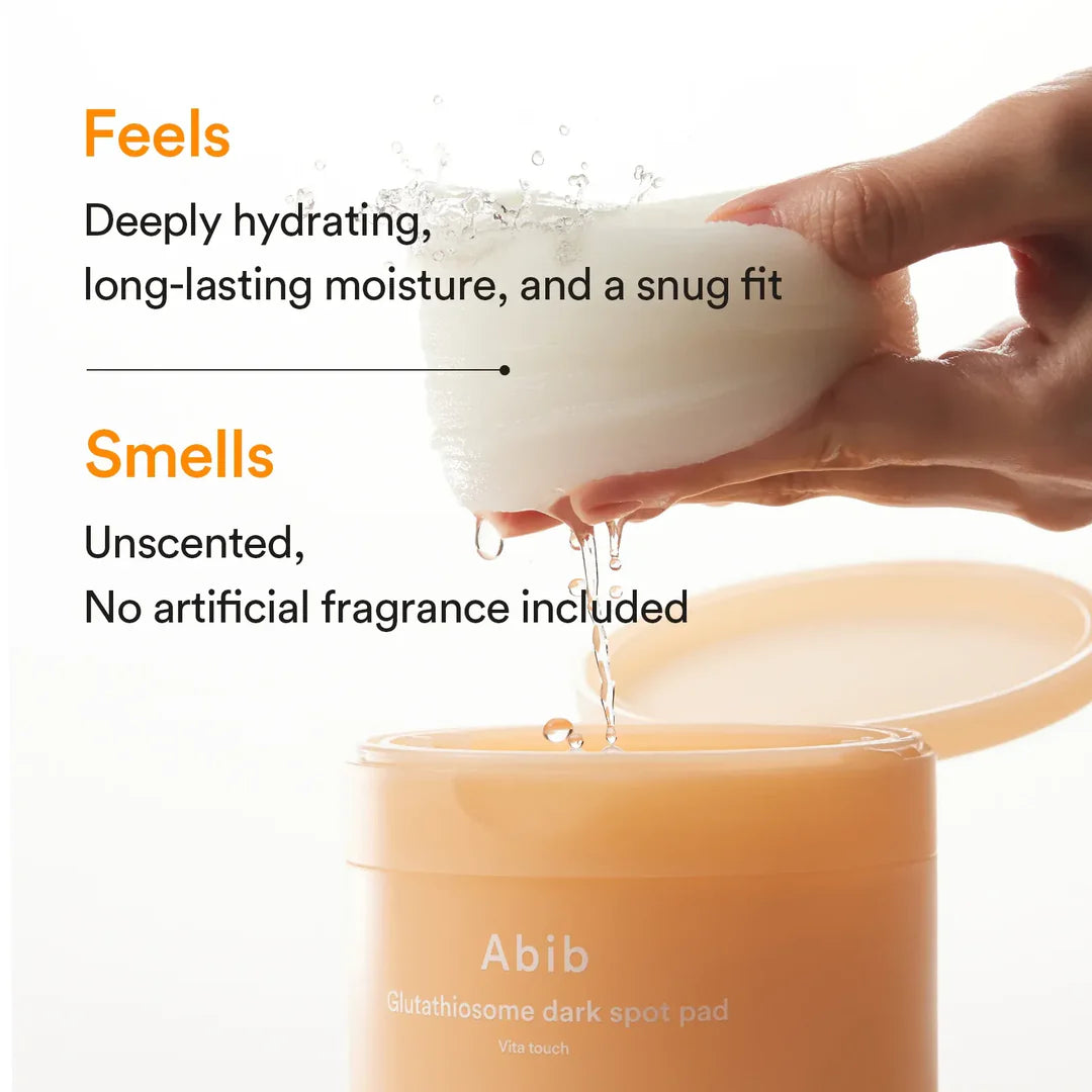 Abib Glutathiosome Dark Spot Pad Vita Touch – Korean Glass Skin Non-Sticky Hydration