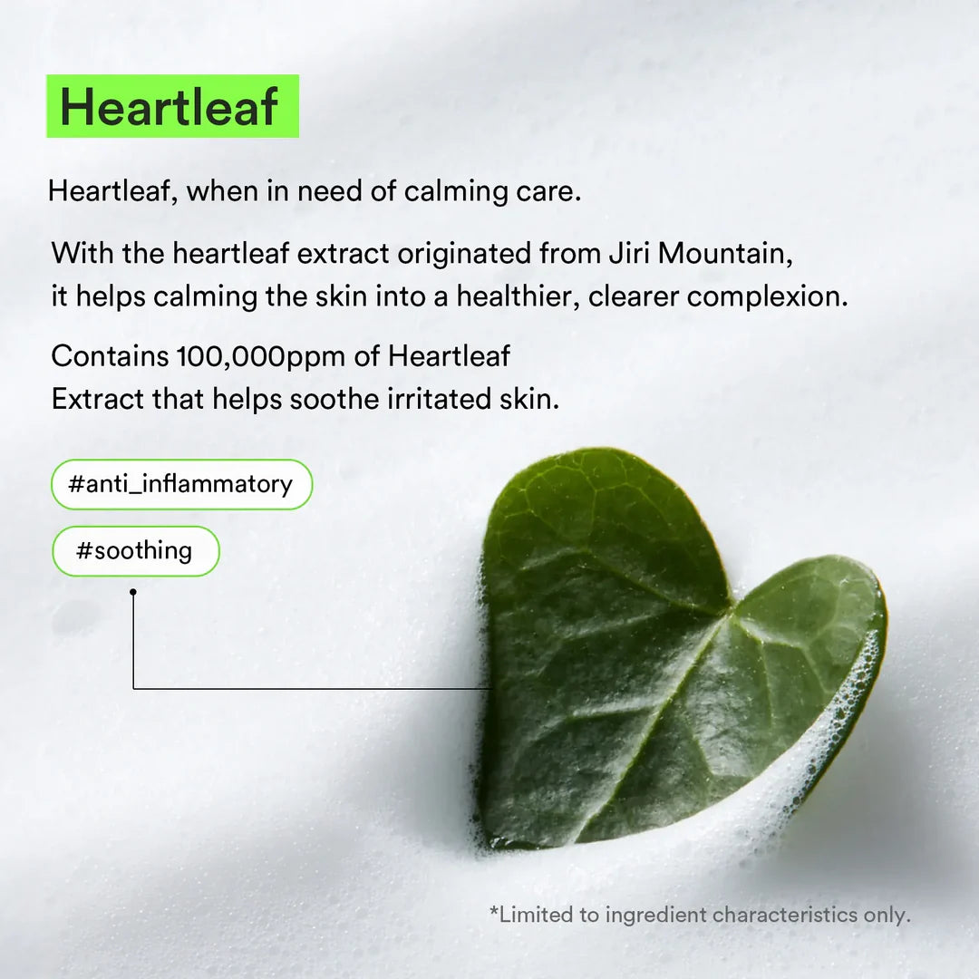 Abib Heartleaf Acne Foam Cleanser – Helps Clear Blackheads & Breakouts