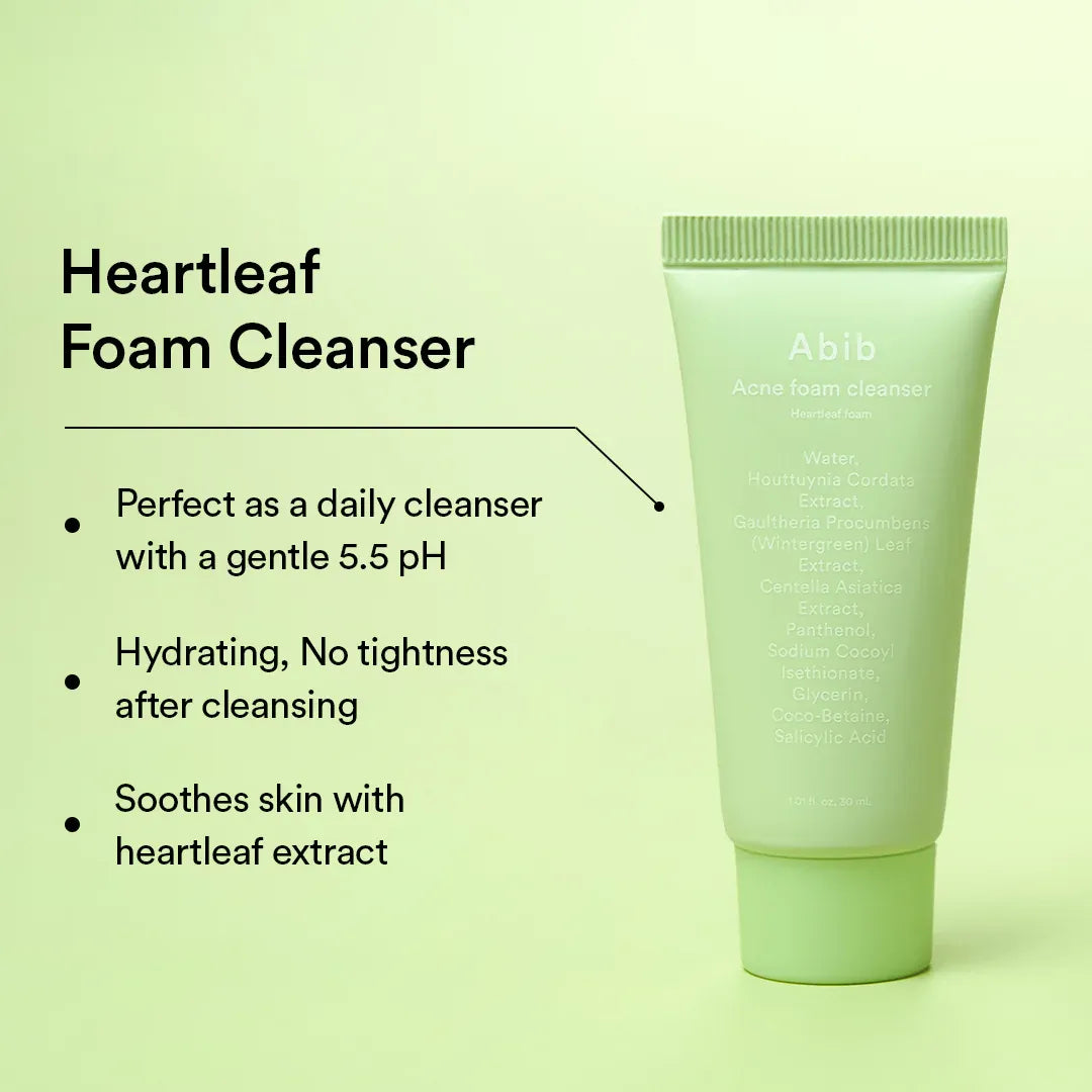 Abib Heartleaf Calming Trial Kit – Lightweight, Travel-Friendly Minis