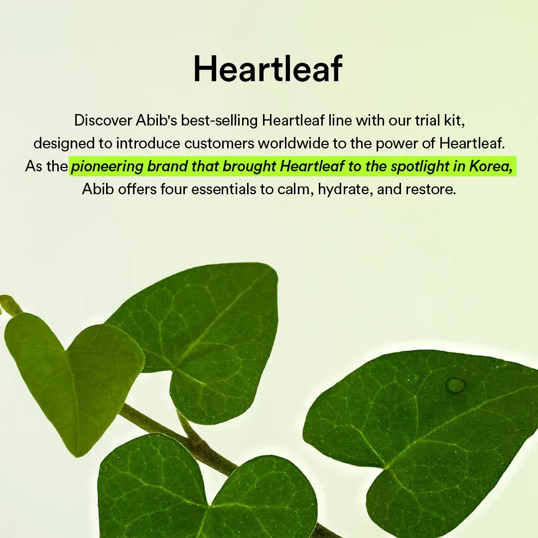 Abib Heartleaf Calming Trial Kit – Powered by Heartleaf Extract