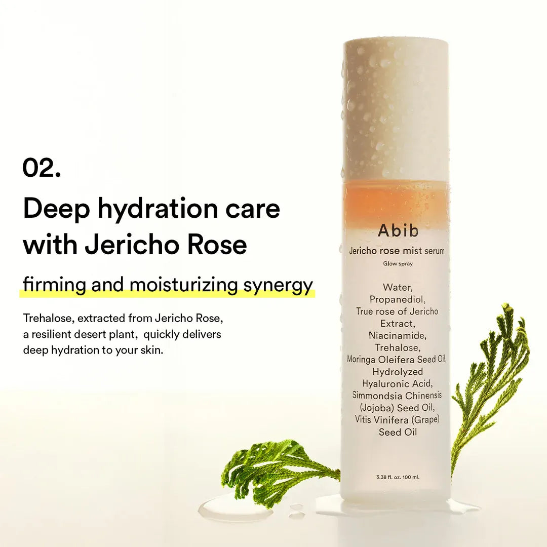 Abib Jericho Rose Mist Serum – Sets Makeup with a Natural Dewy Finish