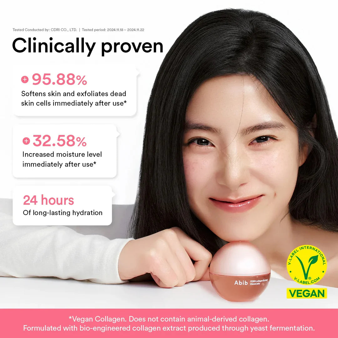 Abib PDRN Collagen Lip Mask Jelly – Smoothens Chapped, Flaky Lips