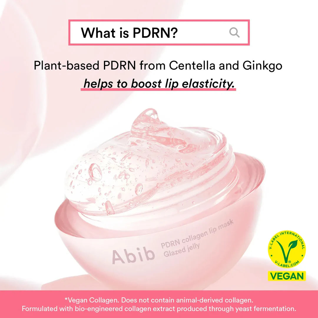 Abib PDRN Collagen Lip Mask Jelly – Softens for a Glossy, Glass-Lip Finish