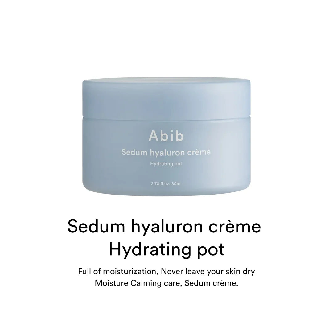Abib Sedum Hyaluron Crème Hydrating Pot – Sedum & Hyaluronic Acid Lock In Moisture