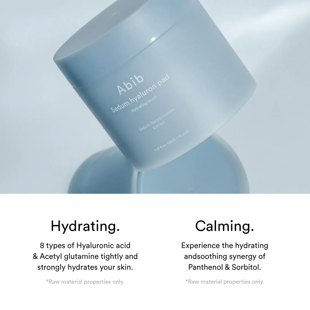 Abib Sedum Hyaluron Pad Hydrating Touch – Soothes & Calms Stressed Skin