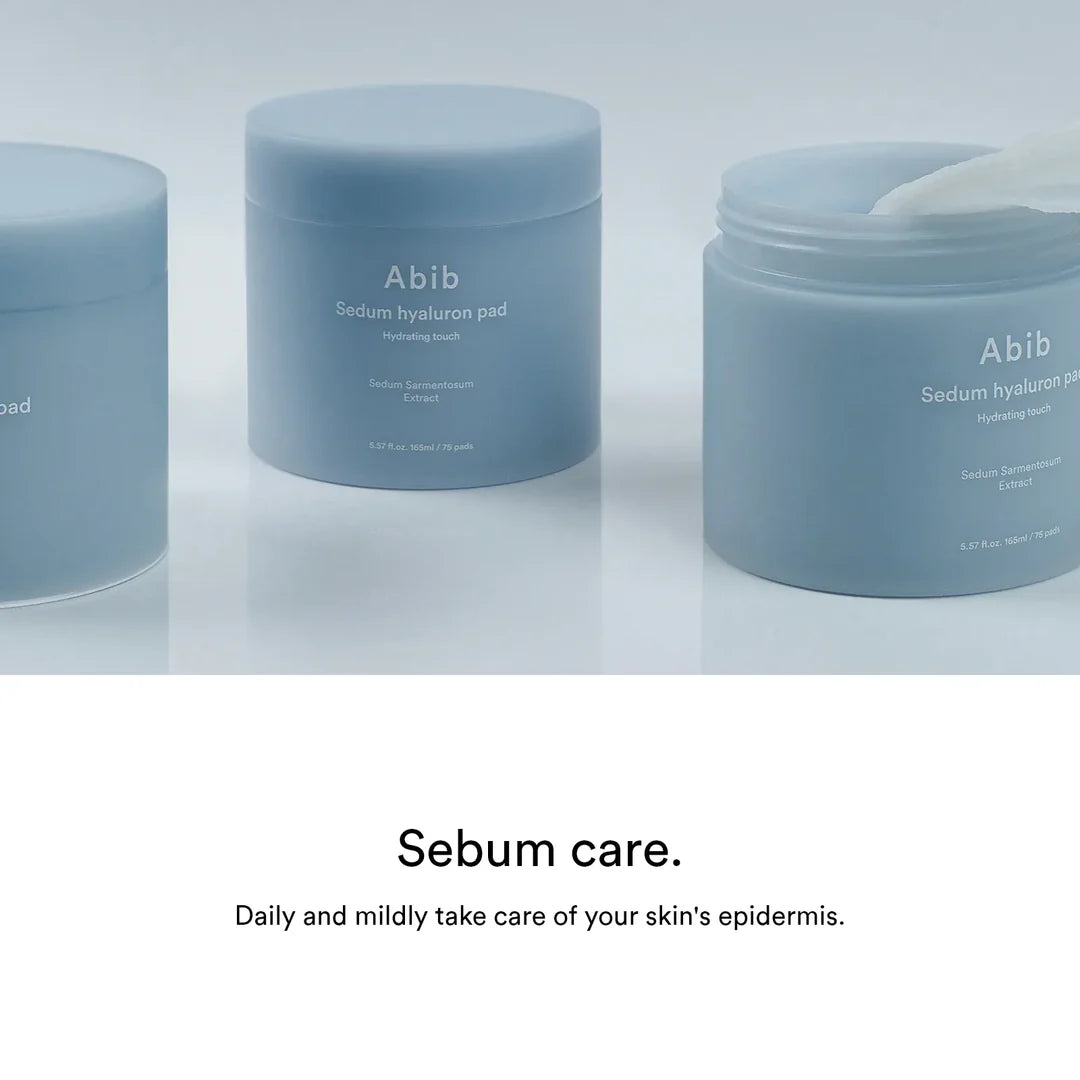 Abib Sedum Hyaluron Pad Hydrating Touch – Strengthens the Skin's Moisture Barrier