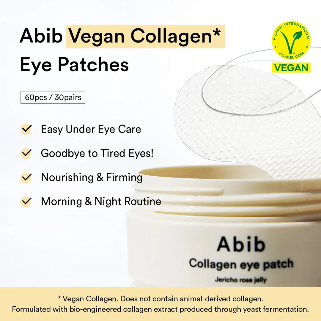 Abib Vegan Collagen Eye Patch Jericho Rose Jelly – Jericho Rose Revives Dull, Tired Eyes