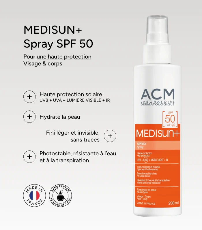 ACM Medisun Sun Spray SPF50+ – easy mist spray application