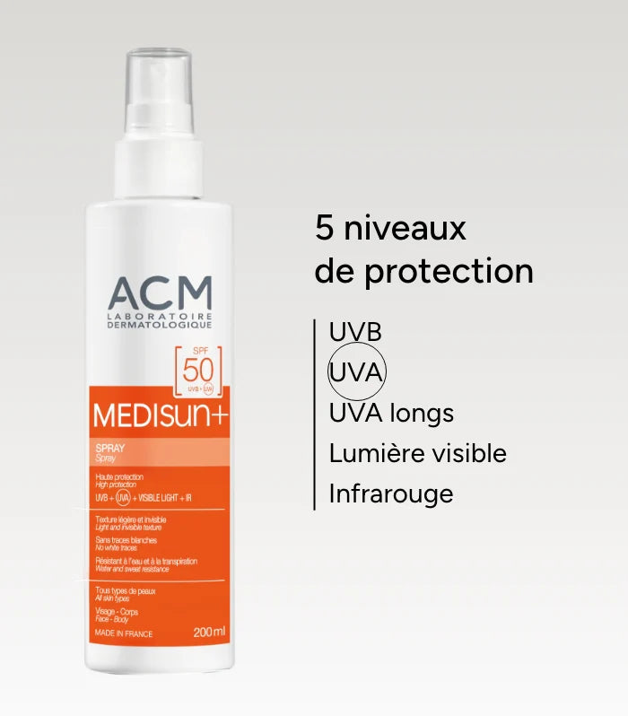 ACM Medisun Sun Spray SPF50+ – lightweight non-greasy feel