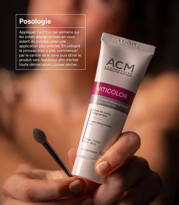 ACM Viticolor Corrective Tint Gel – blends with the skin tone
