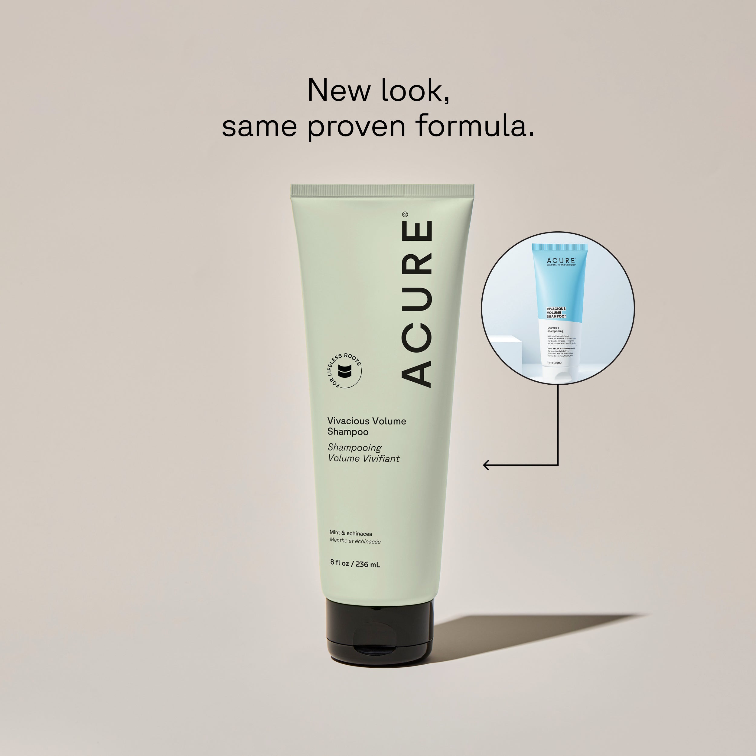 Acure Vivacious Volume Shampoo new look, same proven formula