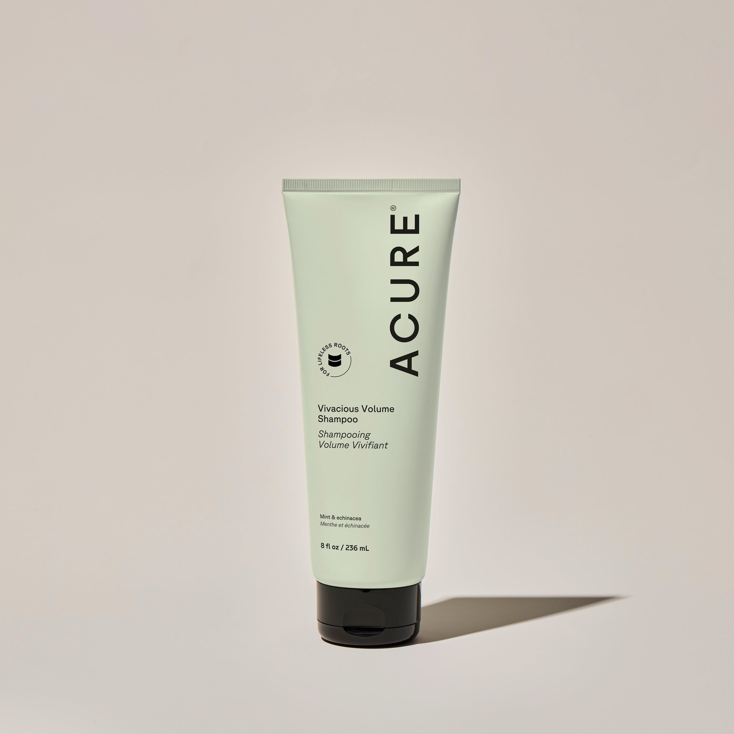 Acure Vivacious Volume Shampoo 236ml - sulfate-free volumizing shampoo with mint and echinacea