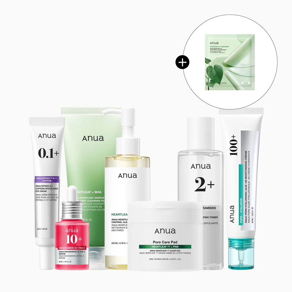 ANUA 7-Day Pore-refine Routine Set — 7-day routine set for refined, clearer pores