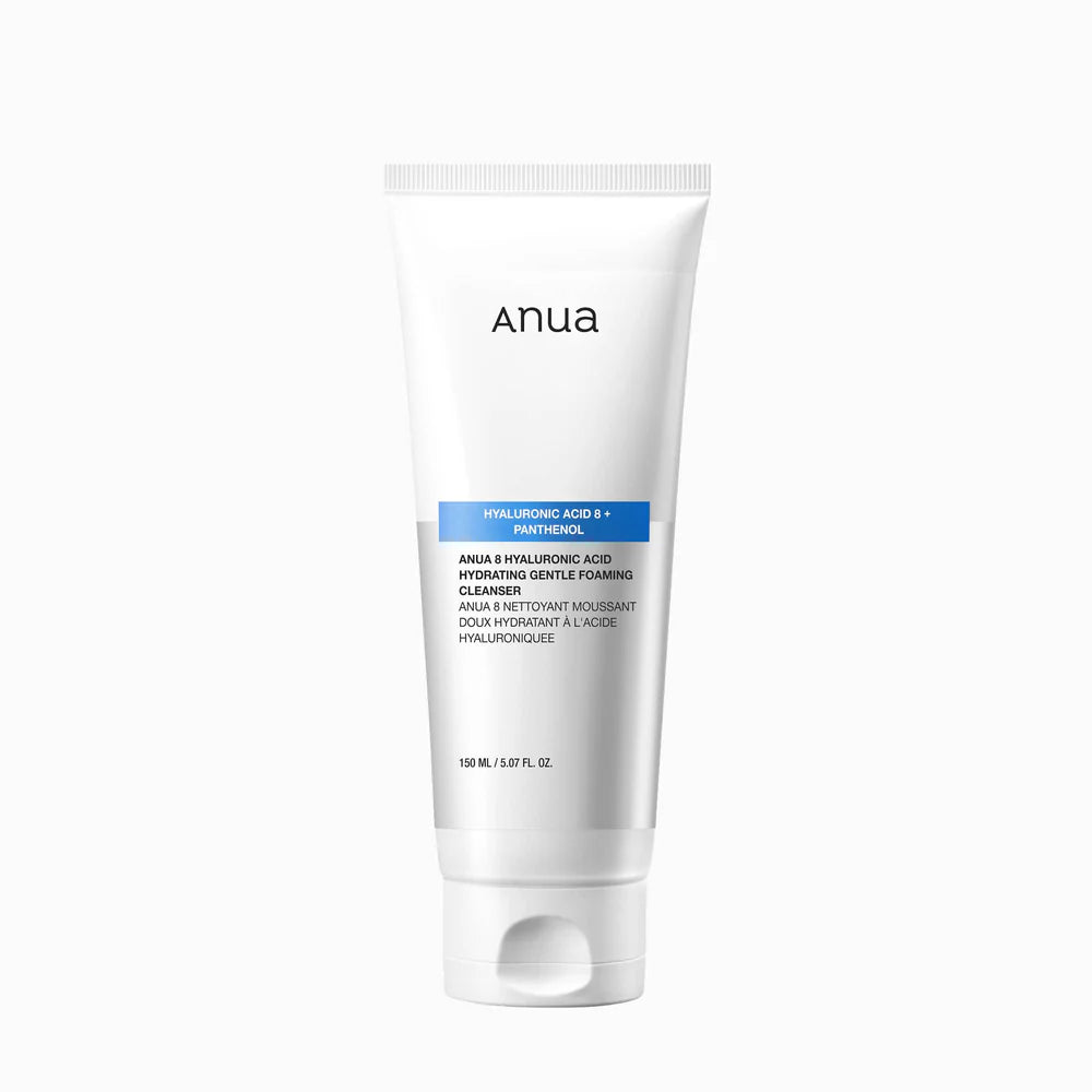 ANUA 8 Hyaluronic Acid Hydrating Gentle Foaming Cleanser — hydrating low-pH foaming cleanser