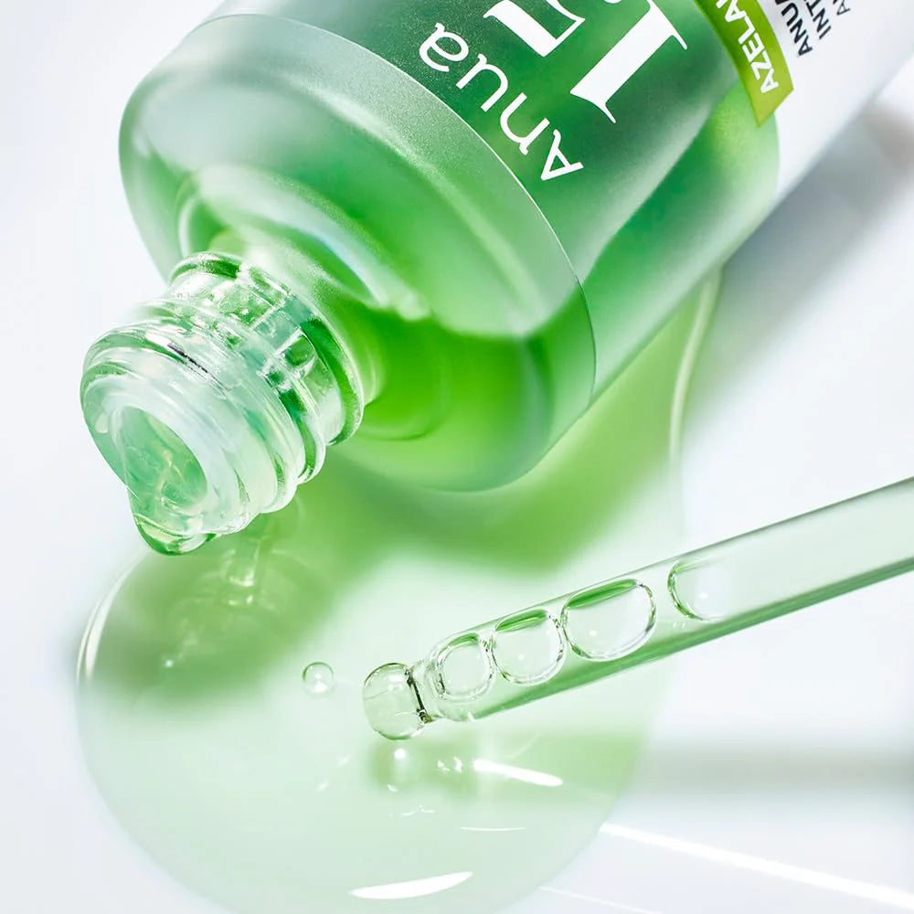 ANUA Azelaic Acid 15 Intense Calming Serum — how to use: apply a thin layer after toner, building up gradually
